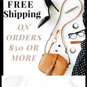 Free Shipping all orders $50 or more!